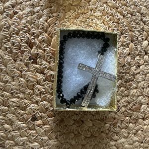 Cross sidebar bracelet